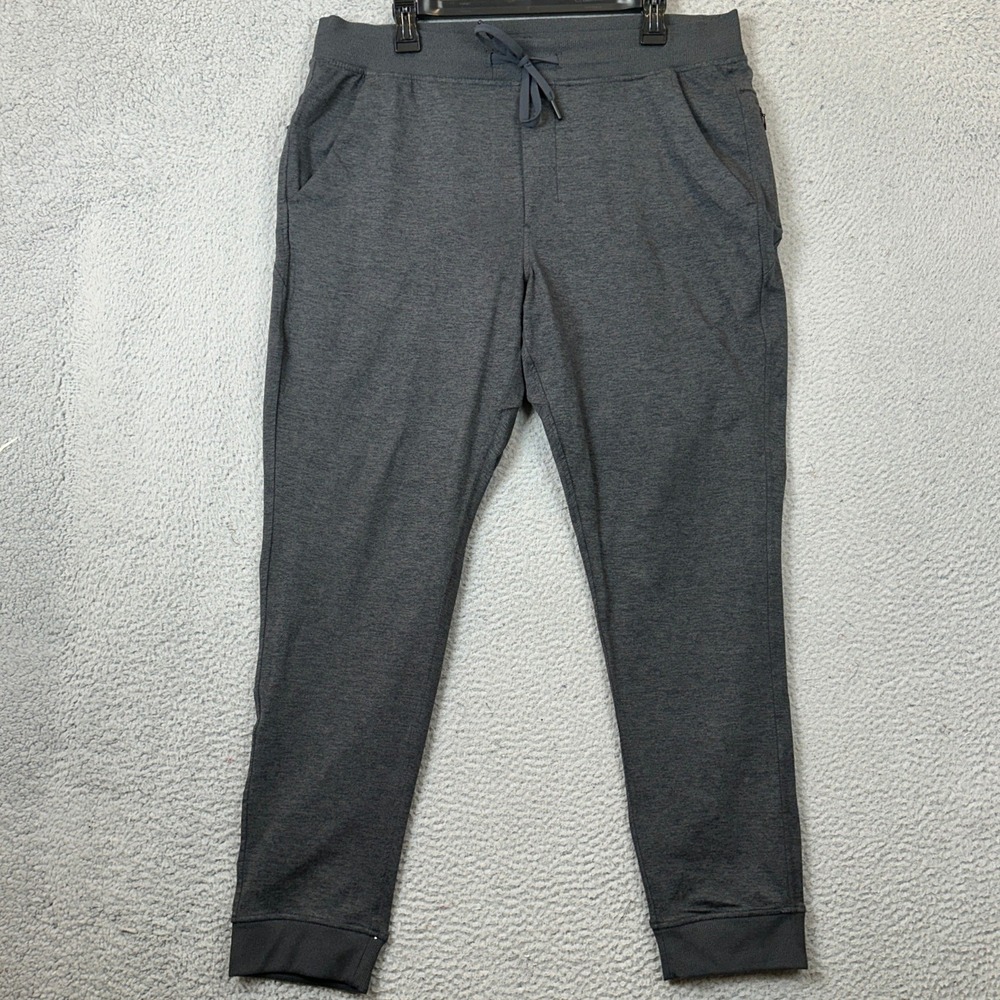 Birddogs Joggers Mens XL Tapered Dark Grey Lined Athletic Drawstring Stretch EUC